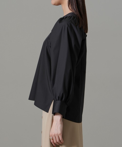 NANO universe（ナノユニバース）の「ボリュームスリーブブラウス（シャツ/ブラウス・レディース・ブラック/ライトブルー/ホワイト・FREE）」の18枚目の写真
