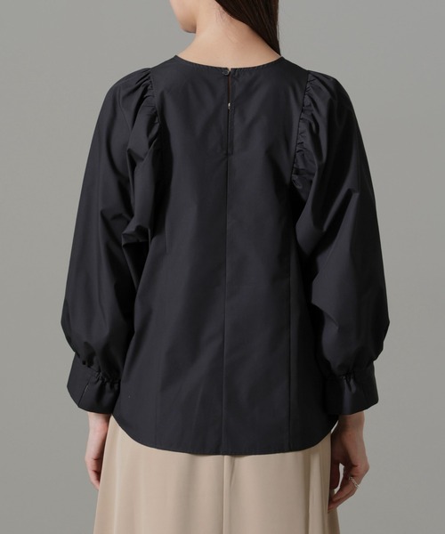 NANO universe（ナノユニバース）の「ボリュームスリーブブラウス（シャツ/ブラウス・レディース・ブラック/ライトブルー/ホワイト・FREE）」の17枚目の写真