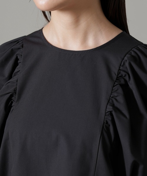 NANO universe（ナノユニバース）の「ボリュームスリーブブラウス（シャツ/ブラウス・レディース・ブラック/ライトブルー/ホワイト・FREE）」の15枚目の写真