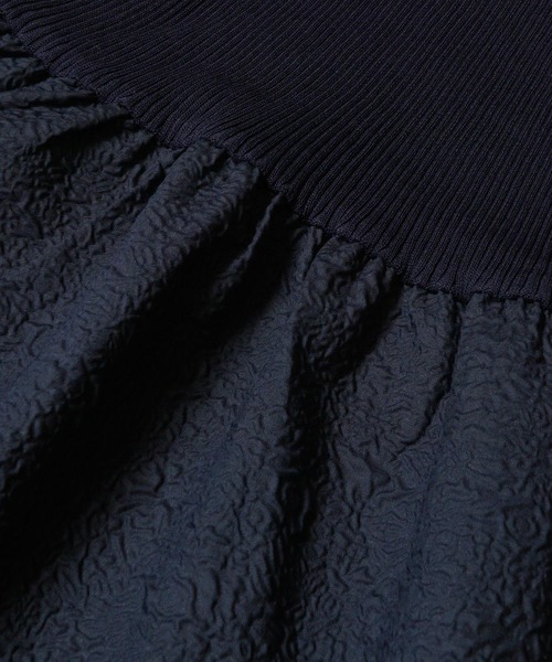 coca（coca）（コカ）の「【WEB限定セール】上品エンボスドッキングワンピース（ワンピース・レディース・ネイビー/ブラック・ONE SIZE）」の14枚目の写真