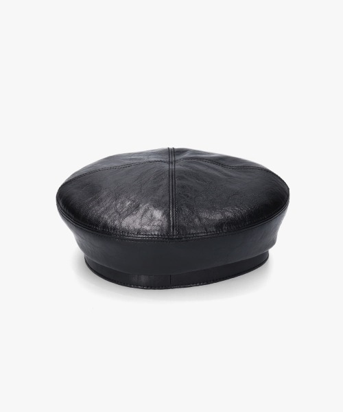 【セール】OVERRIDE FAKE LEATHER BERET SGP / オーバーライド（ハンチング/ベレー帽）｜OVERRIDE（オーバーライド）