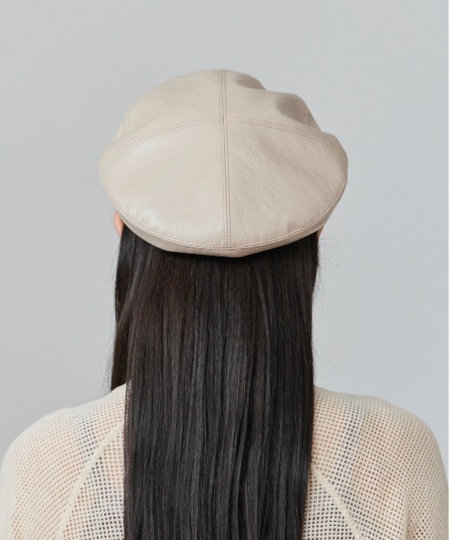 【セール】OVERRIDE FAKE LEATHER BERET SGP / オーバーライド（ハンチング/ベレー帽）｜OVERRIDE（オーバーライド）