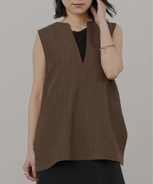 マルチサイズ（マルチサイズ）の「スキッパープルオーバータイプベスト（ベスト）」