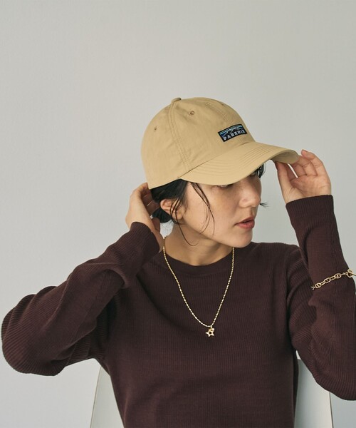 coen（コーエン）の「＜Parknik＞ナイロンキャップ（キャップ・レディース・ダークグレー/ベージュ/ブラック・FREE）」の3枚目の写真