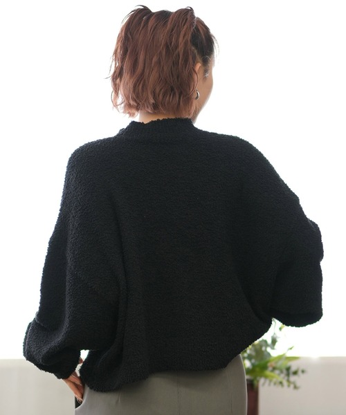 Hurley （ハーレー）の「Hurley/ハーレー クロップド丈 セーター WCKT242007（ニット/セーター・レディース・ブラウン/ホワイト/ブラック・FREE）」の10枚目の写真