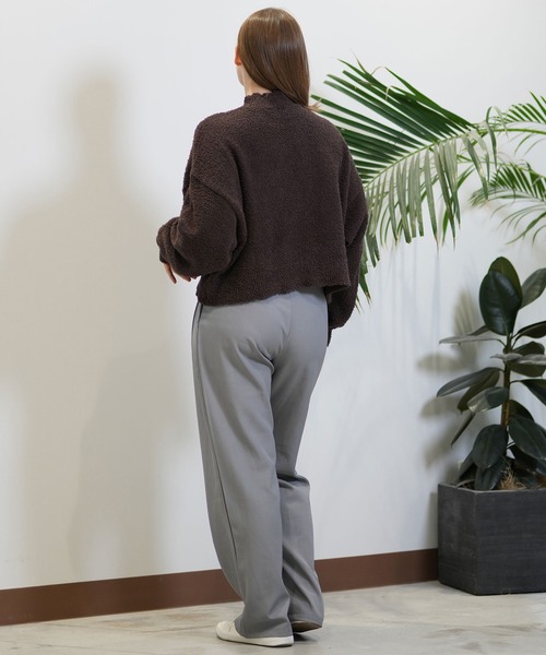 Hurley （ハーレー）の「Hurley/ハーレー クロップド丈 セーター WCKT242007（ニット/セーター・レディース・ブラウン/ホワイト/ブラック・FREE）」の17枚目の写真