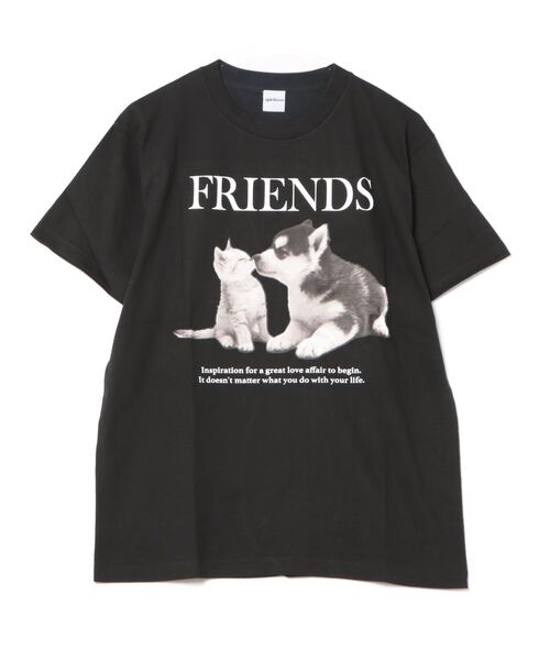 Revo.（レボ）の「spiritoso スピリトーゾ FRIENDS シートプリントTシャツ（Tシャツ/カットソー・レディース・ブラック/ホワイト・M/L）」の15枚目の写真