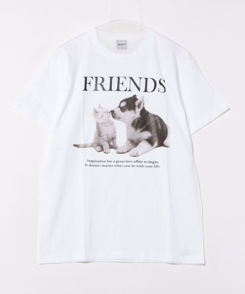 Revo.（レボ）の「spiritoso スピリトーゾ FRIENDS シートプリントTシャツ（Tシャツ/カットソー・レディース・ブラック/ホワイト・M/L）」の14枚目の写真