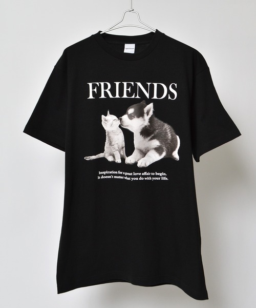 Revo.（レボ）の「spiritoso スピリトーゾ FRIENDS シートプリントTシャツ（Tシャツ/カットソー・レディース・ブラック/ホワイト・M/L）」の8枚目の写真
