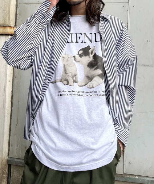 Revo.（レボ）の「spiritoso スピリトーゾ FRIENDS シートプリントTシャツ（Tシャツ/カットソー・レディース・ブラック/ホワイト・M/L）」の12枚目の写真