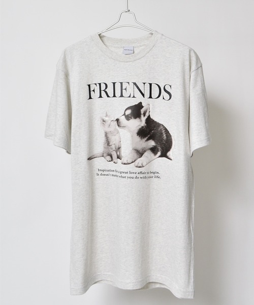 Revo.（レボ）の「spiritoso スピリトーゾ FRIENDS シートプリントTシャツ（Tシャツ/カットソー・レディース・ブラック/ホワイト・M/L）」の9枚目の写真