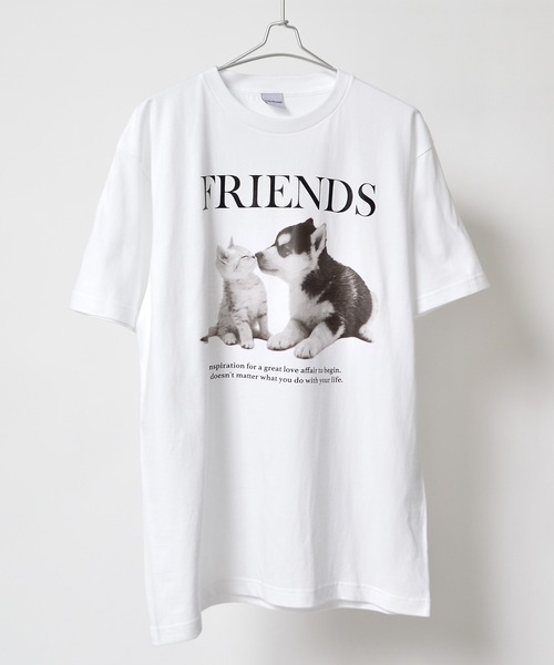 Revo.（レボ）の「spiritoso スピリトーゾ FRIENDS シートプリントTシャツ（Tシャツ/カットソー・レディース・ブラック/ホワイト・M/L）」の7枚目の写真