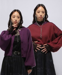 マルチWAYネックスリットカーディガン(HARE)