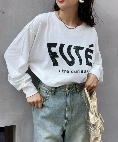 CIAOPANIC TYPY（チャオパニックティピー）の「アソートプリントロンTEE（Tシャツ/カットソー・レディース・チャコールグレー/グレー/ブラック/グレー系その他/ホワイト系その他/ホワイト・ONE SIZE）」の2枚目の写真