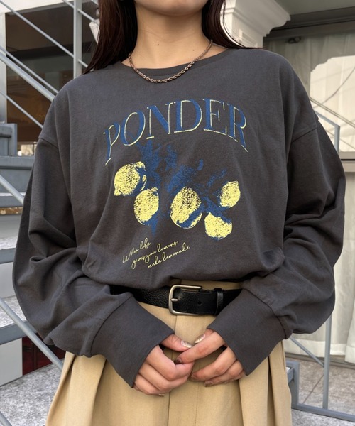 CIAOPANIC TYPY（チャオパニックティピー）の「アソートプリントロンTEE（Tシャツ/カットソー・レディース・チャコールグレー/グレー/ブラック/グレー系その他/ホワイト系その他/ホワイト・ONE SIZE）」の5枚目の写真