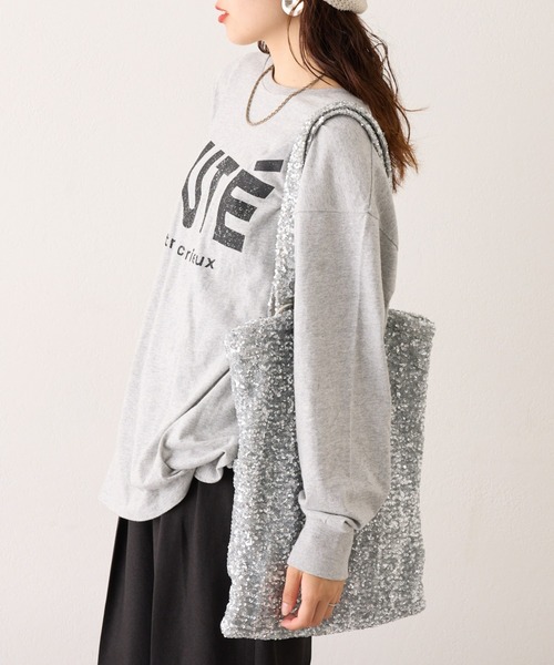 CIAOPANIC TYPY（チャオパニックティピー）の「アソートプリントロンTEE（Tシャツ/カットソー・レディース・チャコールグレー/グレー/ブラック/グレー系その他/ホワイト系その他/ホワイト・ONE SIZE）」の18枚目の写真