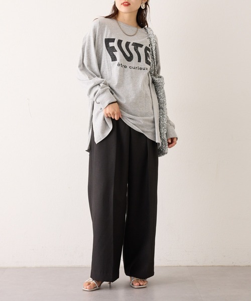 CIAOPANIC TYPY（チャオパニックティピー）の「アソートプリントロンTEE（Tシャツ/カットソー・レディース・チャコールグレー/グレー/ブラック/グレー系その他/ホワイト系その他/ホワイト・ONE SIZE）」の21枚目の写真