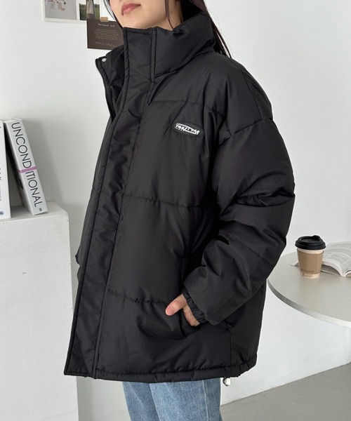 CLEA(クレア)の「ユニセックス オーバーサイズエコダウンブルゾン(ダウンジャケット/コート・レディース・ブラック/ホワイト・M/L)」の22枚目の写真