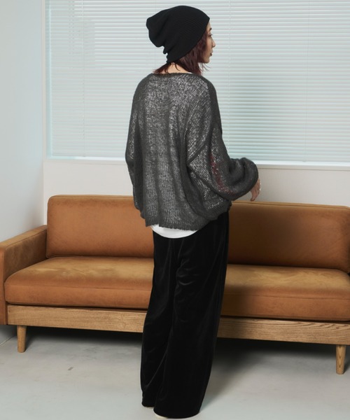 Auntie Rosa Holiday（アンティローザホリデー）の「2WAYベロアイージーパンツ（その他パンツ・レディース・ブラック/ベージュ・FREE）」の11枚目の写真