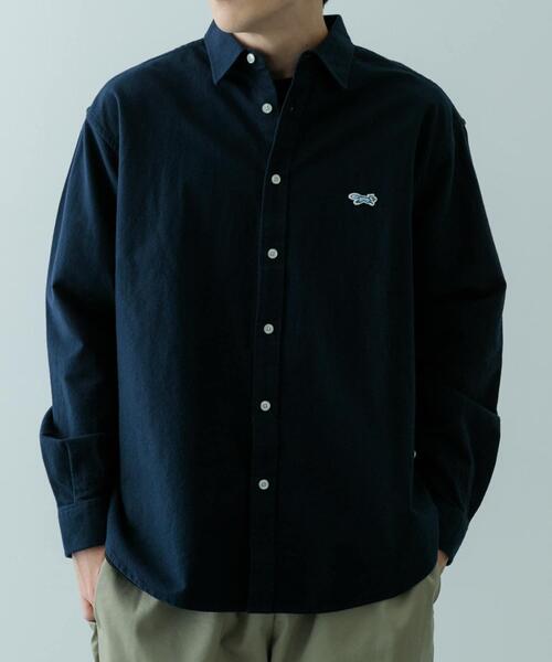 ITEMS URBANRESEARCH（アイテムズ アーバンリサーチ）の「FOX Youth ワンポイント シャツ（シャツ/ブラウス・メンズ・アイボリー/ネイビー/グリーン・LARGE/MEDIUM）」の3枚目の写真