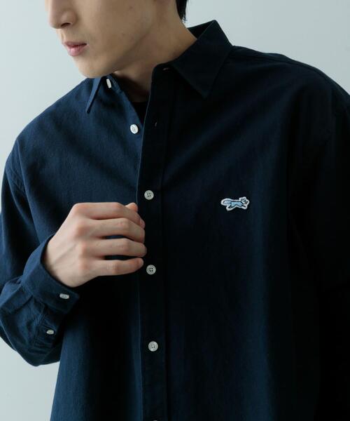 シャツ デニムライクキュプラパッチワークシャツ（51M12522＿＿