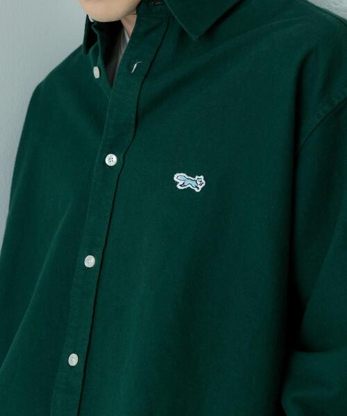 ITEMS URBANRESEARCH（アイテムズ アーバンリサーチ）の「FOX Youth ワンポイント シャツ（シャツ/ブラウス・メンズ・アイボリー/ネイビー/グリーン・LARGE/MEDIUM）」の16枚目の写真