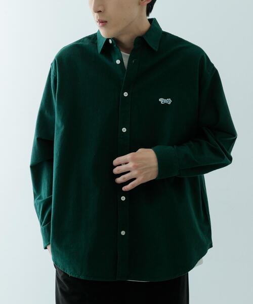 ITEMS URBANRESEARCH（アイテムズ アーバンリサーチ）の「FOX Youth ワンポイント シャツ（シャツ/ブラウス・メンズ・アイボリー/ネイビー/グリーン・LARGE/MEDIUM）」の14枚目の写真