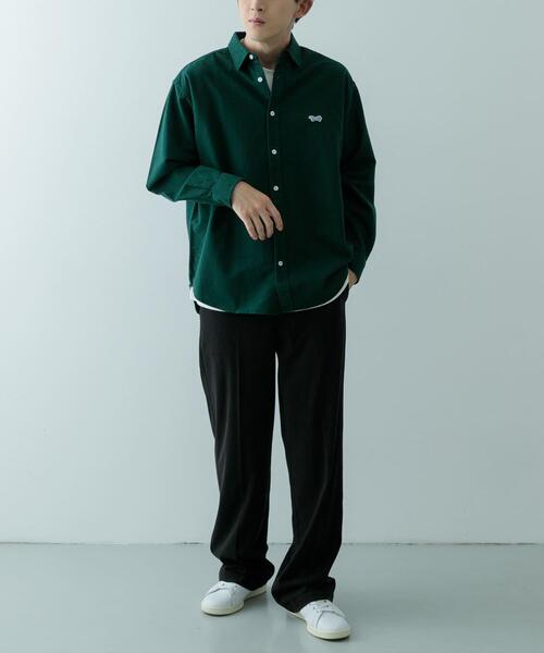 ITEMS URBANRESEARCH（アイテムズ アーバンリサーチ）の「FOX Youth ワンポイント シャツ（シャツ/ブラウス・メンズ・アイボリー/ネイビー/グリーン・LARGE/MEDIUM）」の13枚目の写真