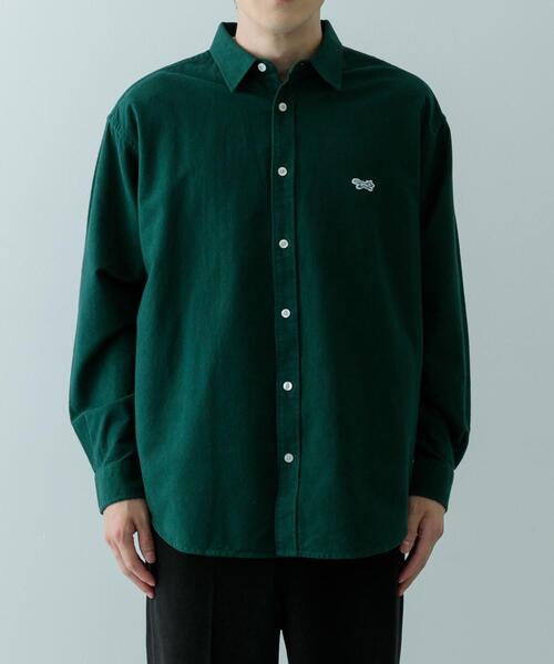 ITEMS URBANRESEARCH（アイテムズ アーバンリサーチ）の「FOX Youth ワンポイント シャツ（シャツ/ブラウス・メンズ・アイボリー/ネイビー/グリーン・LARGE/MEDIUM）」の12枚目の写真