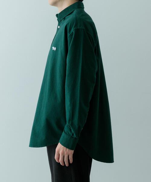 ITEMS URBANRESEARCH（アイテムズ アーバンリサーチ）の「FOX Youth ワンポイント シャツ（シャツ/ブラウス・メンズ・アイボリー/ネイビー/グリーン・LARGE/MEDIUM）」の11枚目の写真