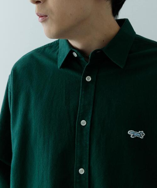 ITEMS URBANRESEARCH（アイテムズ アーバンリサーチ）の「FOX Youth ワンポイント シャツ（シャツ/ブラウス・メンズ・アイボリー/ネイビー/グリーン・LARGE/MEDIUM）」の9枚目の写真