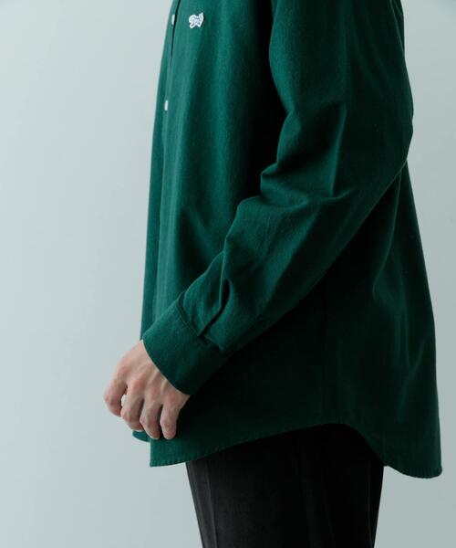 ITEMS URBANRESEARCH（アイテムズ アーバンリサーチ）の「FOX Youth ワンポイント シャツ（シャツ/ブラウス・メンズ・アイボリー/ネイビー/グリーン・LARGE/MEDIUM）」の5枚目の写真