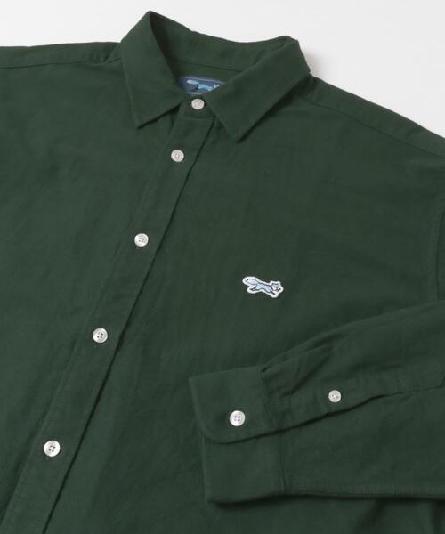 ITEMS URBANRESEARCH（アイテムズ アーバンリサーチ）の「FOX Youth ワンポイント シャツ（シャツ/ブラウス・メンズ・アイボリー/ネイビー/グリーン・LARGE/MEDIUM）」の8枚目の写真