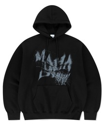 『mahagrid/マハグリッド』 INK DISTORTION HOODIE/インク ディストーション プルオーバーパーカー