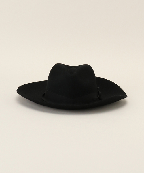 SENSI STUDIO(センシスタジオ)の「SENSI STUDIO/センシ スタジオ 別注 LONG BRIM FELTED HAT(ハット)(ハット・レディース・ブラック・FREE)」の2枚目の写真