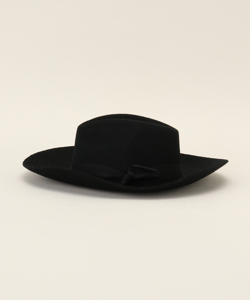SENSI STUDIO(センシスタジオ)の「SENSI STUDIO/センシ スタジオ 別注 LONG BRIM FELTED HAT(ハット)(ハット・レディース・ブラック・FREE)」の3枚目の写真