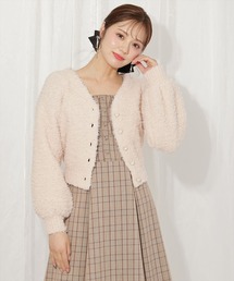 テディヤーンニットカーディガン