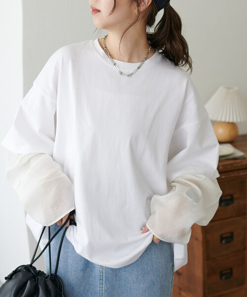 WEB限定】レイヤードビッグロンT（Tシャツ/カットソー