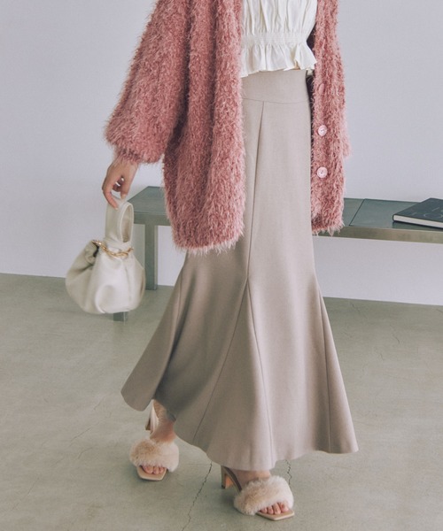 VIS（ビス）の「美easyウーリッシュバックレースアップマーメイドSK（スカート・レディース・グレー/ブラック/ベージュ/キナリ・L/S/M/SS）」の10枚目の写真