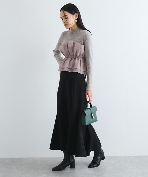 VIS（ビス）の「美easyウーリッシュバックレースアップマーメイドSK（スカート・レディース・グレー/ブラック/ベージュ/キナリ・L/S/M/SS）」の15枚目の写真