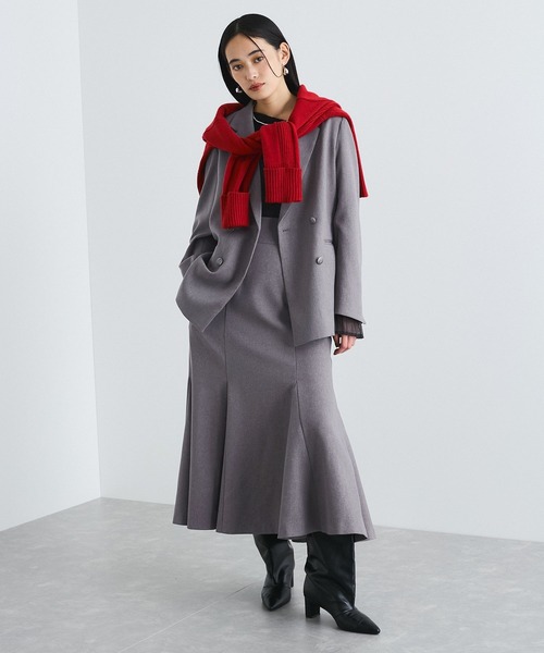 VIS（ビス）の「美easyウーリッシュバックレースアップマーメイドSK（スカート・レディース・グレー/ブラック/ベージュ/キナリ・L/S/M/SS）」の8枚目の写真