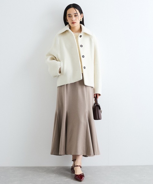 VIS（ビス）の「美easyウーリッシュバックレースアップマーメイドSK（スカート・レディース・グレー/ブラック/ベージュ/キナリ・L/S/M/SS）」の16枚目の写真