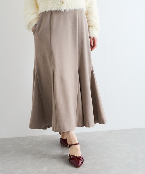 VIS（ビス）の「美easyウーリッシュバックレースアップマーメイドSK（スカート・レディース・グレー/ブラック/ベージュ/キナリ・L/S/M/SS）」の18枚目の写真