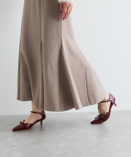 VIS（ビス）の「美easyウーリッシュバックレースアップマーメイドSK（スカート・レディース・グレー/ブラック/ベージュ/キナリ・L/S/M/SS）」の19枚目の写真