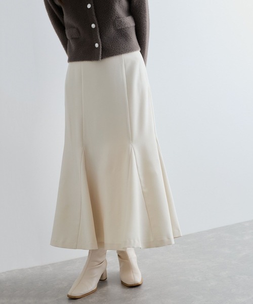 VIS（ビス）の「美easyウーリッシュバックレースアップマーメイドSK（スカート・レディース・グレー/ブラック/ベージュ/キナリ・L/S/M/SS）」の5枚目の写真