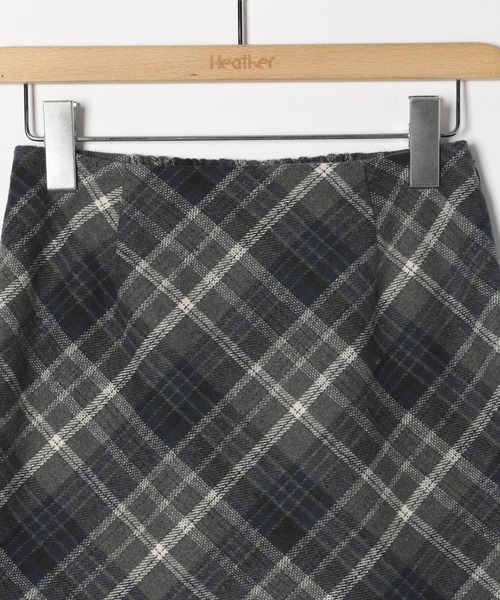 Heather（ヘザー）の「起毛チェックミニスカート　202289（スカート・レディース・ブラック系その他/グレー系その他/ブラウン系その他・FREE）」の16枚目の写真