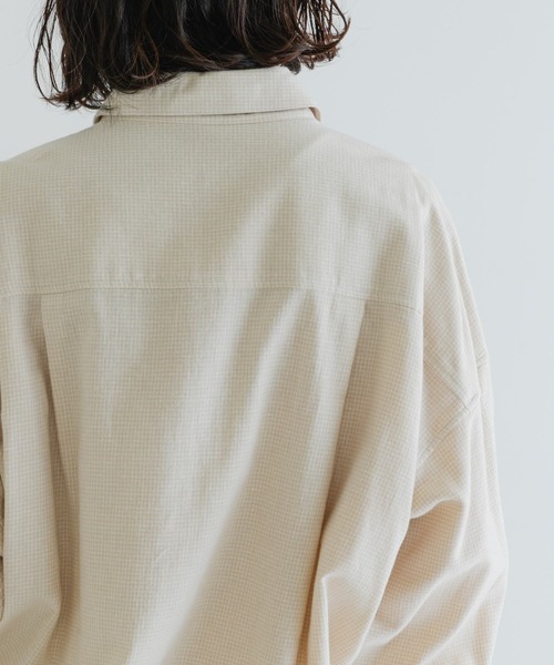 URBAN RESEARCH（アーバンリサーチ）の「キモウチェックシャツ（シャツ/ブラウス・レディース・ホワイト系その他/ブルー系その他/ブラック系その他・FREE）」の5枚目の写真