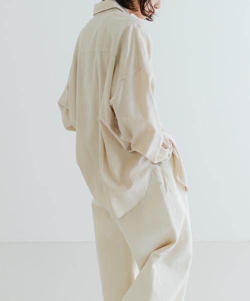 URBAN RESEARCH（アーバンリサーチ）の「キモウチェックシャツ（シャツ/ブラウス・レディース・ホワイト系その他/ブルー系その他/ブラック系その他・FREE）」の9枚目の写真