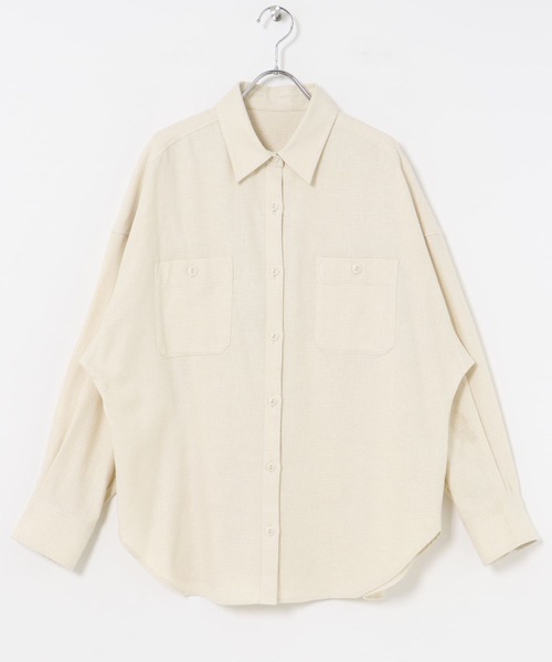 URBAN RESEARCH（アーバンリサーチ）の「キモウチェックシャツ（シャツ/ブラウス・レディース・ホワイト系その他/ブルー系その他/ブラック系その他・FREE）」の14枚目の写真