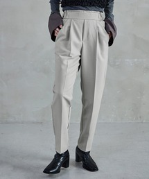 【10色展開】ハイウエストテーパードタックスラックス ハイウエスト レディース 低身長 タック